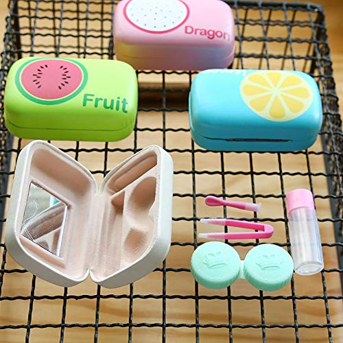 Contact Lens Box Cute Fruit Plastic Contact Lens Mate Box Portable Contact Lens Case Eye Care Kit (Lemon) 1PC. - Thumbnail 7