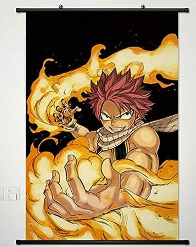 NATHALIE LANCASTER Wall Scroll Poster Fabric Painting For Anime Fairy Tail Natsu Dragneel 133 L
