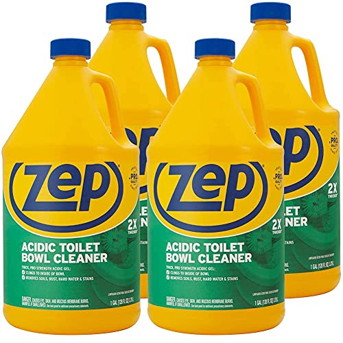 Zep Acidic Toilet Bowl Cleaner 1 Gallon (Case of 4) R437102x Thicker