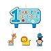 Amscan One Wild Boy 1st Birthday Candle Set, Medium, Blue