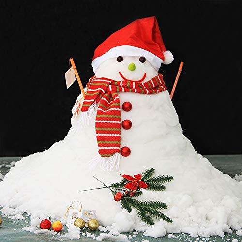 DomeStar Fake Snow, 10 Oz Instant Snow Powder Artificial Snow Magic Snow for Cloud Slime Christmas Tree Decoration Winter Crafts