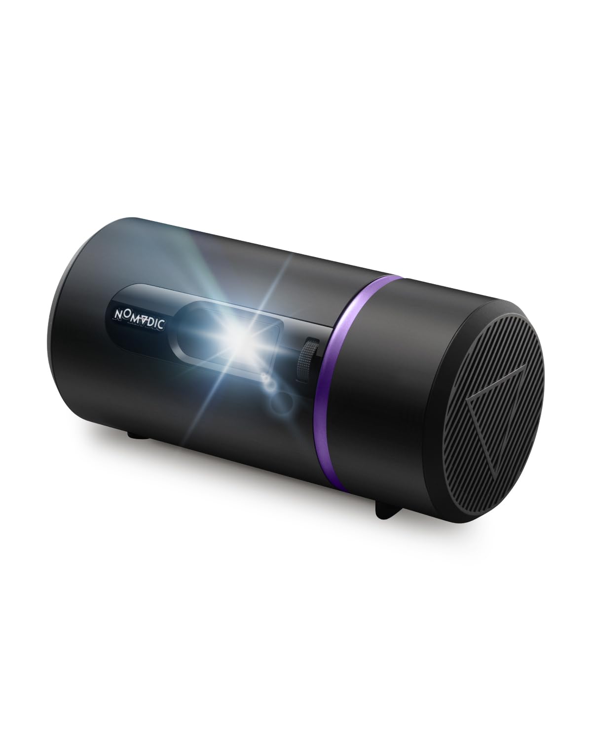Photo 1 of NOMVDIC R150 Mini Projector, Portable Battery Operated Projector with 4hrs of Playtime , Ceiling Projector with 90? Rotating Lens, 6W Harman Kardon Speaker, Auto Keystone