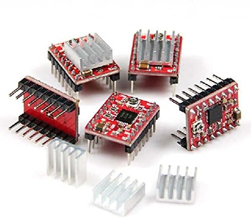 Oyep-5 PCS Allegro A4988 StepStick Stepper Motor Drivers for 3D Printer Electronics, CNC Machine or Robotics