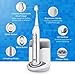 Sonic Electric Toothbrush with UV Sanitizer charging case,Rechargeable Power Electric Toothbrush 3 Brushing Modes with Memory Function, 2 Mins timer,3 Brush Heads,IPX7 Waterproof