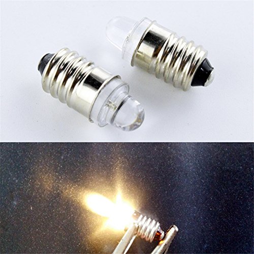 image for Ruiandsion Dashboad Torchlight Head LED Bulb Light E10 Warm White 4300