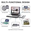 AboveTEK-Portable-Laptop-Lap-Desk-wRetractable-LeftRight-Mouse-Pad-Tray-Non-Slip-Heat-Shield-Tablet-Notebook-Computer-Stand-Table-wSturdy-Stable-Cooler-Work-Surface-for-Bed-Sofa-Couch-or-Travel AboveTEK Portable Laptop Lap Desk w/Retractable Left/Right Mouse Pad Tray, Non-Slip Heat Shield Tablet Notebook Computer…