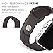 FanTEK 42mm S/M Sports Silicone Replacement Wrist Strap for iWatch Apple Watch Band Series 1 Series 2, Cocoa