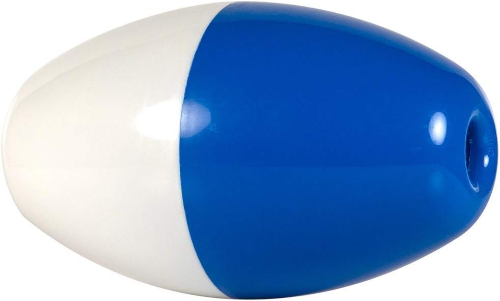 American Granby Rope Float, 5 in. x 9 in, Blue/White, for 3/4" Rope