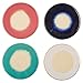 Amazon Brand – Rivet Modern Ceramic 4-Coaster Set - 4.25 Inch, Multicolor