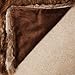 Best Home Fashion Coyote Faux Fur Throw Blanket - 58