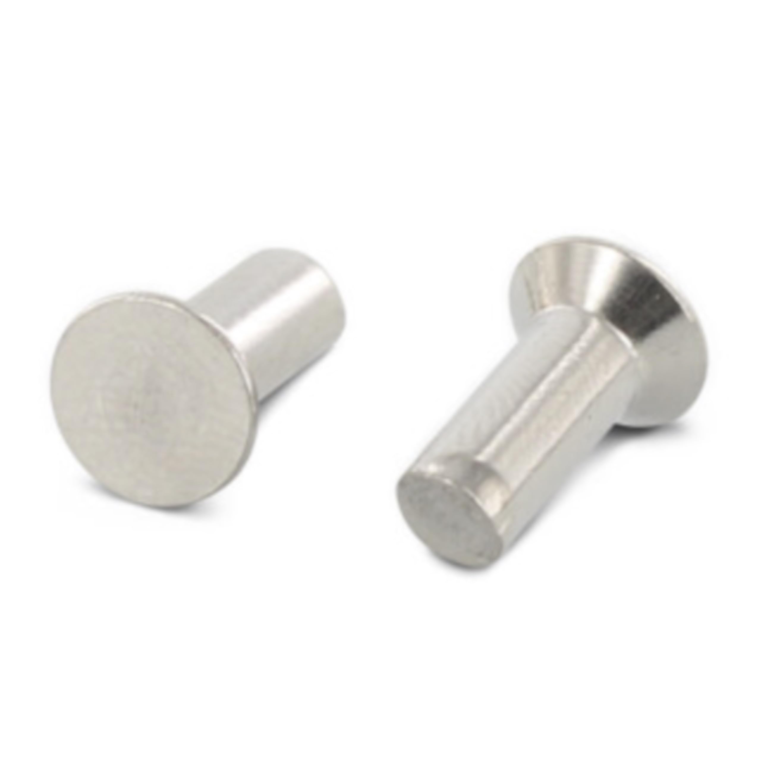 Countersunk Rivets 6 x 25 Pack of 20 Stainless Steel A2 Full Rivets with Countersunk Head DIN 661 Countersunk Rivets Rustproof Rivets