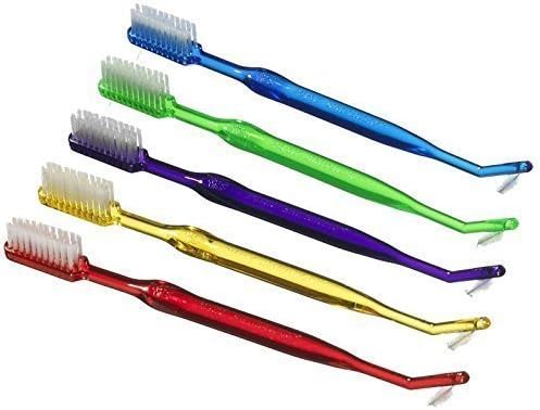 Orthodontic Toothbrush (Set of 2) Tapered V-Trim Bristles (Purple) by V Trim