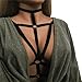 Han Shi Strappy Bra, Women Fashion Wire Free Hollow Cage Adjusted Straps Crop Top Bustier