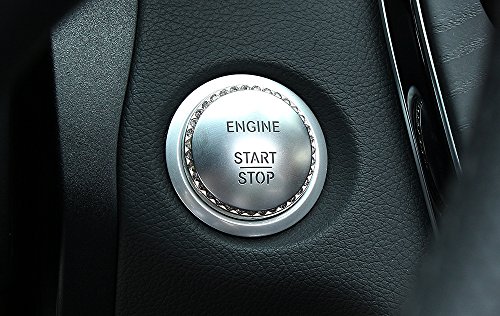Crystal Rhinestone Ring for Car Decor Auto Engine Start Stop Decoration Crystal Interior Ring Decal For Vehicle Ignition Button-Pink - Thumbnail 4