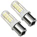 Kakanuo BA15S 1156 1141 Single Contact LED Auto Signal Lamp 4 Watt Cool White 6000K Non-dimmable 51x2835SMD AC/DC 10-18V (Pack of 2)