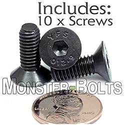 MonsterBolts - M6 x 15mm Flat Head Socket Cap