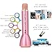 Wireless Karaoke Singing Machine Microphone+Bluetooth Speaker 2in1 Compatible with iOS Android Singing App and Song Recording for Kids Sing Practice,KTV,Home Karaoke,Indoor&Outdoor Party(Rose Golden)