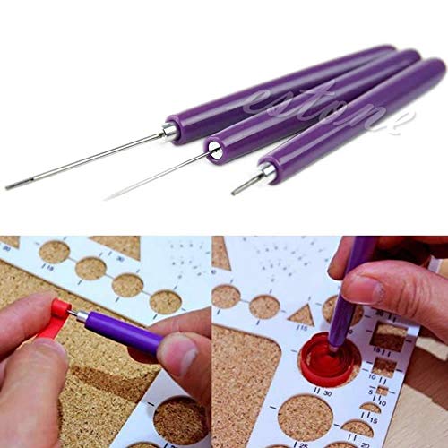 Sewing Tools Accessory - 3pcs Set Paper Quilling Origami Diy 2 Assorted Needles 1 Slotted S27 - Laundry Plant Art Prints Nail Wind Home Paper Decor Mechanical Mechanical Home Mediterranean