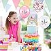 60 Pieces Unicorn Balloons Set Unicorn Birthday Party Decoration Balloons and Rose Gold Confetti Balloons for Party Wedding Favors