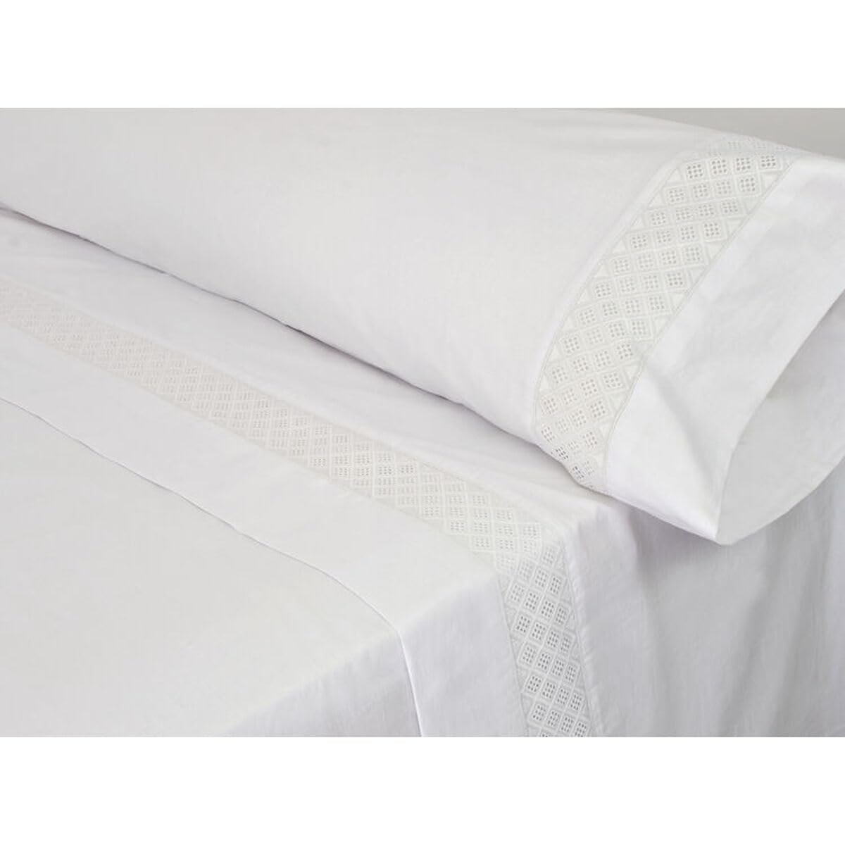 Pierre Cardin Elisa White Bed Sheet Set 135 cm