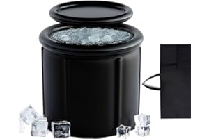 Ice Bath Tub Portable, Ice Plunge Bath Tub, 85x75cm Foldable Cold Tub Outdoor,Recovery Ice Bath Tub for Adults,Long-Lasting I