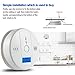 Carbon Monoxide Detector Alarm Pack 2, CO Gas Sensor Detector with Digital Display Alarm Clock Warning for Home (3 AA Battery not Included) (Pack 2)