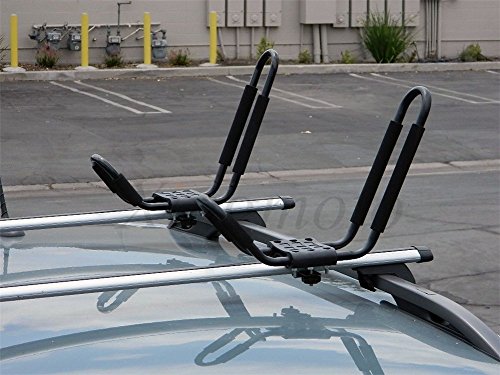 NBX- 1 Pair Canoe Boat Kayak Roof Rack Car SUV Truck Top Mount Carrier J Cross Bar