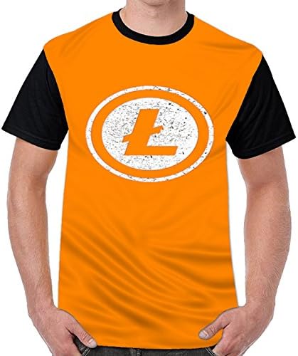 elephanted It Vintage Litecoin Tshirt Printed Custom T-Shirts Tops Logo Men Tee Orange