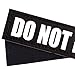 FAYOGOO Reflective Do Not Pet Patches with Hook Backing for Service Dog Vests /Harnesses. L, 6