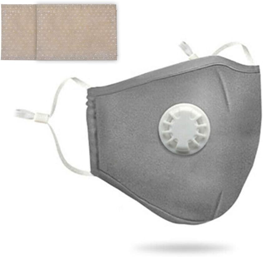Anti Dust Mask with Filter, Face Mouth Mask,Reusable Washable Outdoor Unisex Mask, Filtered Anti-Pollution Facemask
