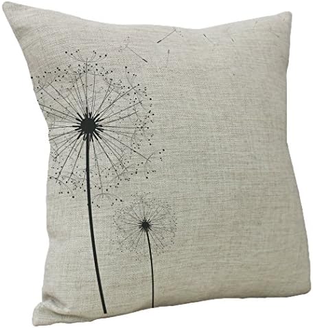 WarmTrendyHouse Square Cotton Linen Pillow Covers Autumn Defoliation Prints Pattern Pillow Case Home Sofa Decorative Throw Cushion Covers 18 x 18 inch (Defoliation 04)