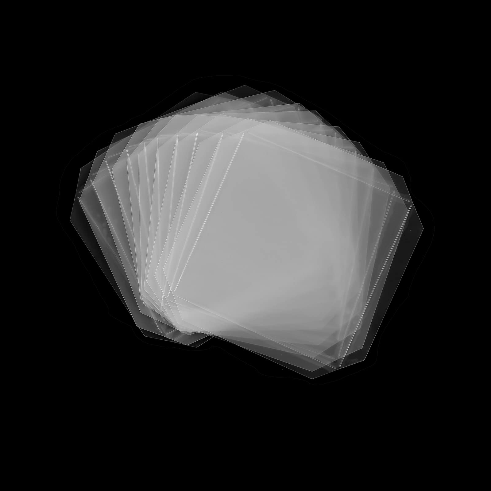 20 Pack Flat Shaker Covers for Card Making - 3.5inch Square Transparent Acetate Sheets for Shaker Cards - Arts & Crafts Projects DIY Scrapbooking Supplies