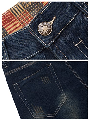 Casual Broken Holes Plain Jeans Casual Broken Holes Plain Jeans