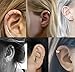 FIBO STEEL 6 Pairs Ear Cuff Earring Magnetic Earrings for Men Women Non Pierced Clip-on Earrings Set