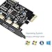 SupaHub PCI-E to USB 3.0 4-Port PCI Express Expansion Card, Windows XP, Vista, 7, 8, 10, Includes Driver and SATA 15-Pin Power Connector，2018 Version