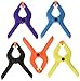 SE Assorted Color Spring Clamps - Heavy Duty Plastic Clamps - 2-inch Plastic Clips - 30 Pcs - 3273SC30-COL