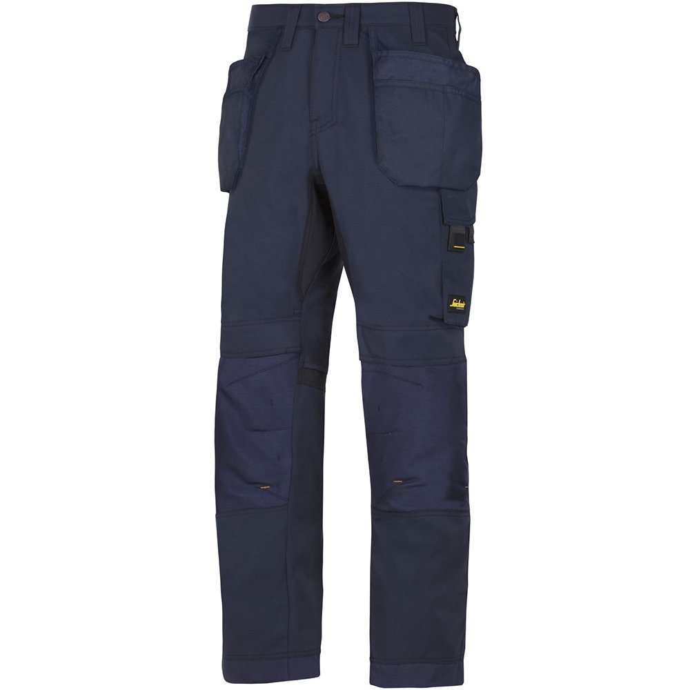 Snickers 62019595124 Size 124 "Allroundwork" Work Trousers with Holster Pockets - Navy Blue