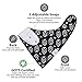 Bandana Bibs for Boys Girls Baby by Bossy Sassy - 8 Pack Teething White Black Baby Bandana Drool Bibs + 1 Multifunctional Case, Best Baby Shower/Registry Gifts Set for Boys Girls Unisex 0-24 Months