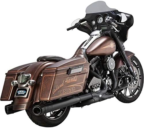 Rsd Slant Slip-On Mufflers For Dressers Matte Black (Harley Touring 95-14)