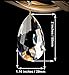 Fushing 20Pcs Chandelier Crystals, Clear Teardrop Crystal Chandelier Pendants Parts Beads, Hanging Crystals for Chandeliers(50mm, Clear)