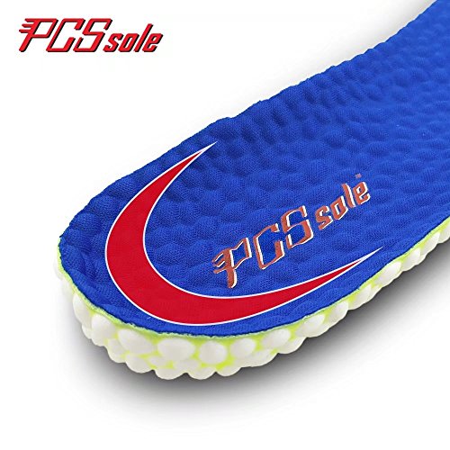 PCSsole Insoles Best Shock Absorbing and Cushioning Shoe Inserts for Men and Women Suitable for Work Boots Dress Shoes and Running Shoes