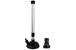 Five Oceans Inboard Motor Muff, Universal Inboard Motor Flusher, Fake a Lake - Black PVC Marine Grade Round Cup Muff, Telesco