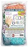 5000 pc Rubber Band Refill Mega Value Pack with Clips - 100% Compatible with all Looms