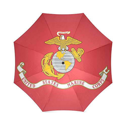 USMC United States Marine Corps Flag Folding Rain Umbrella/Parasol/Sun Umbrella