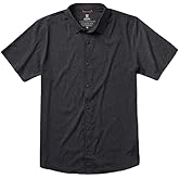 Roark Bless Up Breathable Stretch Button Up Shirt - Men's Button Down Short Sleeve Shirt, Casual Short Sleeve Shirt for Men