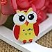 Polytree 50pcs Multicolored Cartoon Animal 2 Holes Wood Sewing Buttons (Owl)