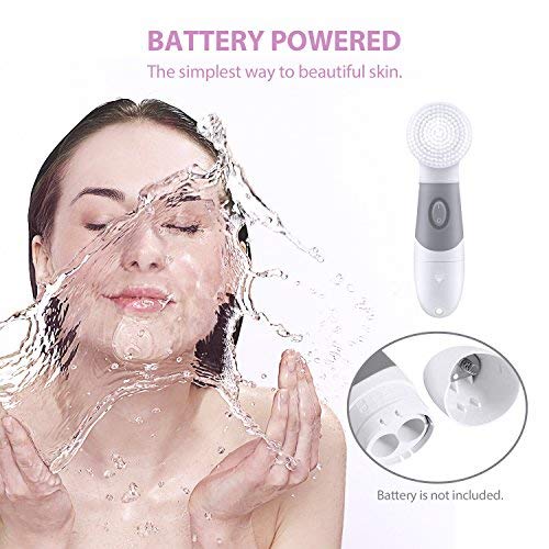 Facial Brush, Body Skin Cleansing System, Spin Brush for Face & Body Deep Cleansing, Gentle Exfoliator, Skin Care Electric Massager/Scrubber