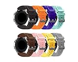 Gear S3 Frontier Classic Smart Watch Band, HandyGear 22mm Soft Silicone Sports Replacement Strap for Samsung Gear S3 Frontier Classic (S3 8PACK Group 3)
