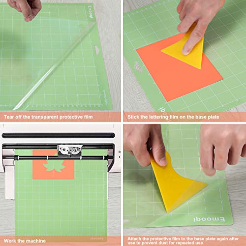 Emooqi Cutting Mat for Cricut Maker/Explore Air 2/Air/One(3pcs, 12x12