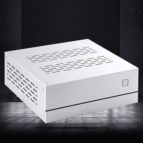 Shefii B01 Mini ITX Caja de ordenador Chasis de aluminio/vidrio Maletín de cine en casa Caja de ordenador de escritorio de PC R A
